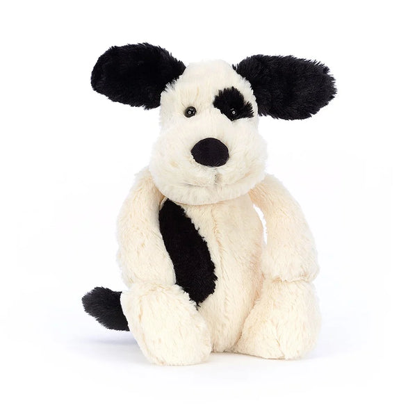 Jellycat - Bashful Black and Cream Puppy