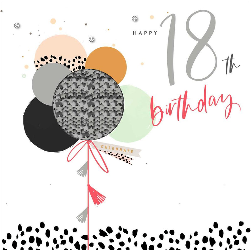 UKG Greetings Card - Happy 18th Birthday