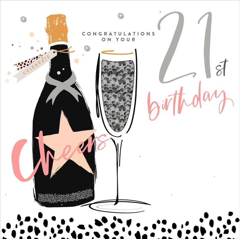 UKG Greetings card - Congratulations on Your 21st Birthday