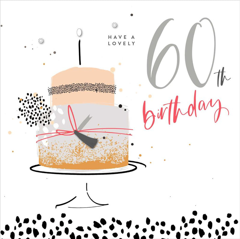 UKG Greetings Card - Have a Lovely 60th Birthday