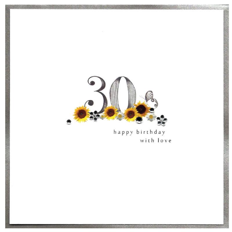 Piccadilly Greetings Card - Happy 30th birthday