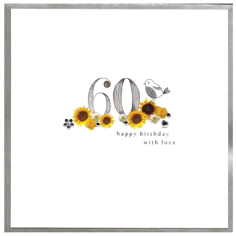 Piccadilly greetings card - happy 60th birthday