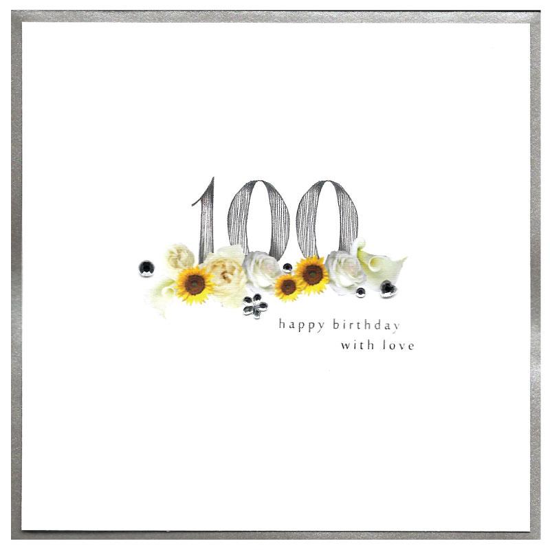Piccadilly greetings card - happy 100th birthday