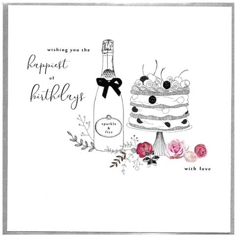 Piccadilly Greetings Card - Wishing you the happiest of birthdays