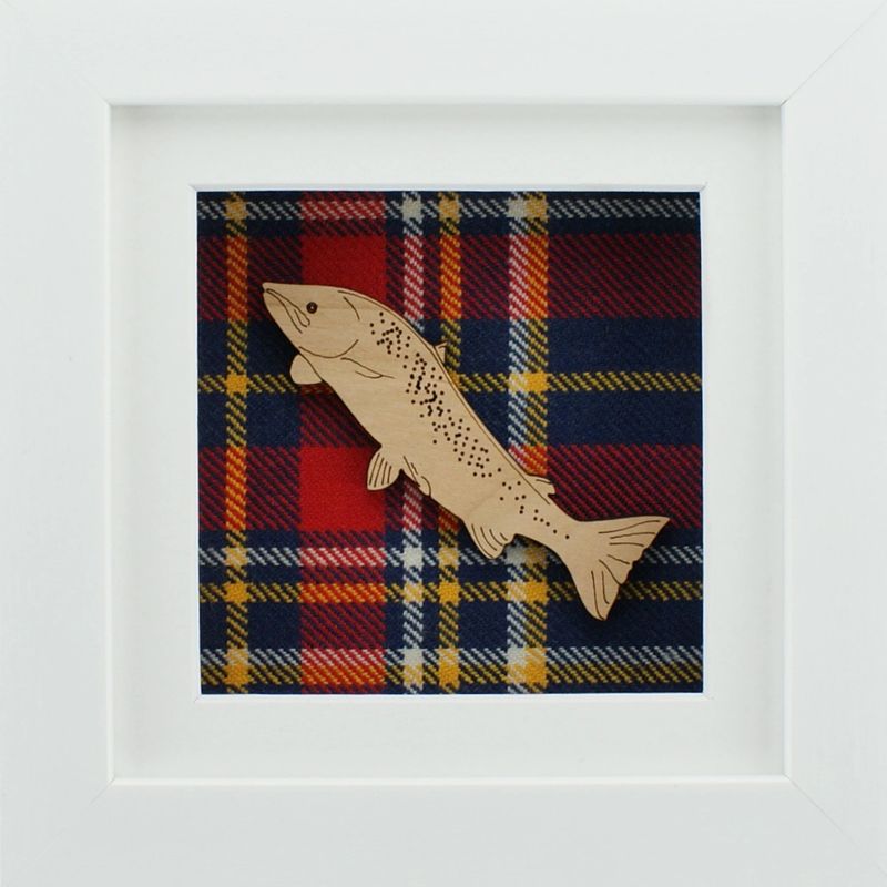 The Damside - Scottish Framed Picture - Salmon Jumping
